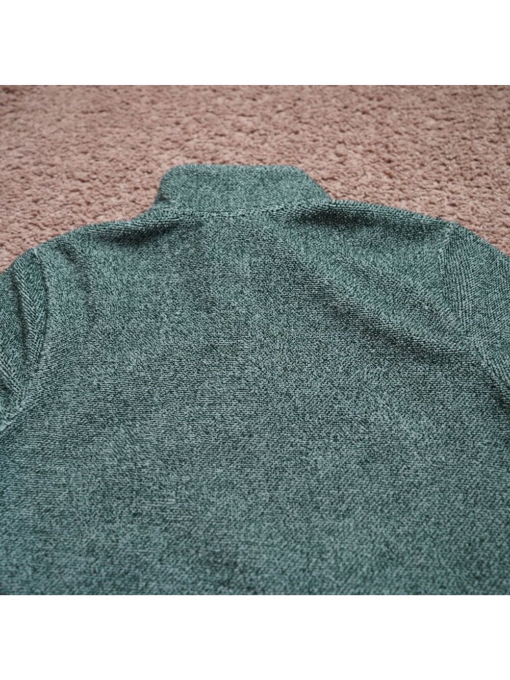 Eddie Bauer Fleece Sweatshirt Womens S Green Long Sleeve 1/4 Button Pullover Coz - Picture 9 of 9